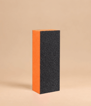 Professional Nail Buffer Block | black/orange