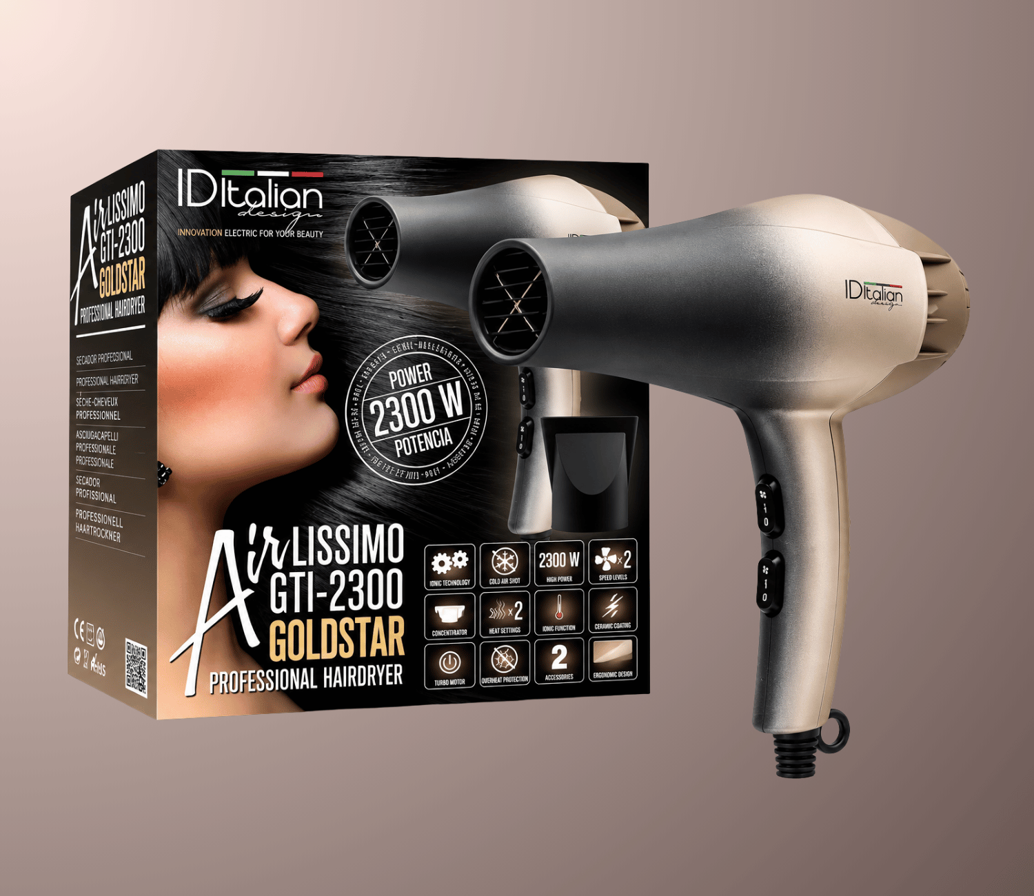 ID Italian Design | Airlissimo Επαγγελματικό Πιστολάκι Μαλλιών 2300W