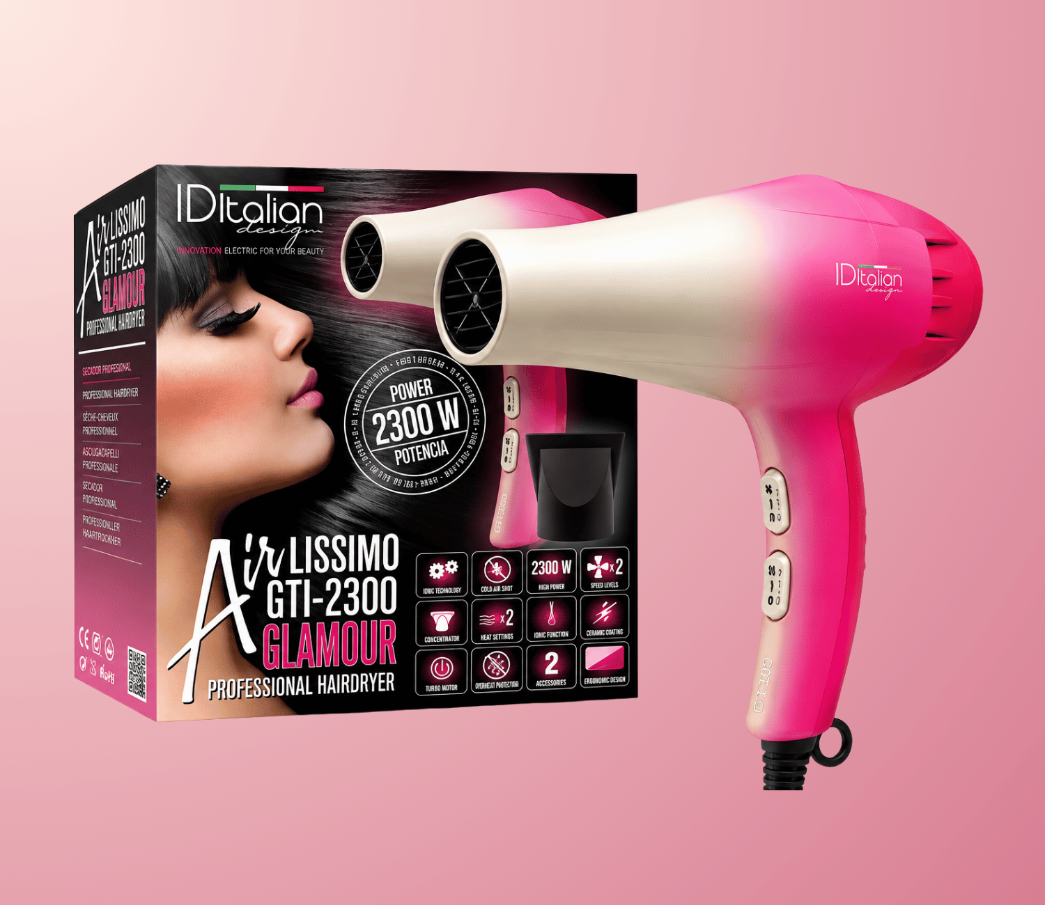 ID Italian Design |Airlissimo Επαγγελματικό Πιστολάκι 2300W