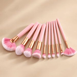 Επαγγελματικό Σετ Πινέλων Μακιγιάζ | Pink Set