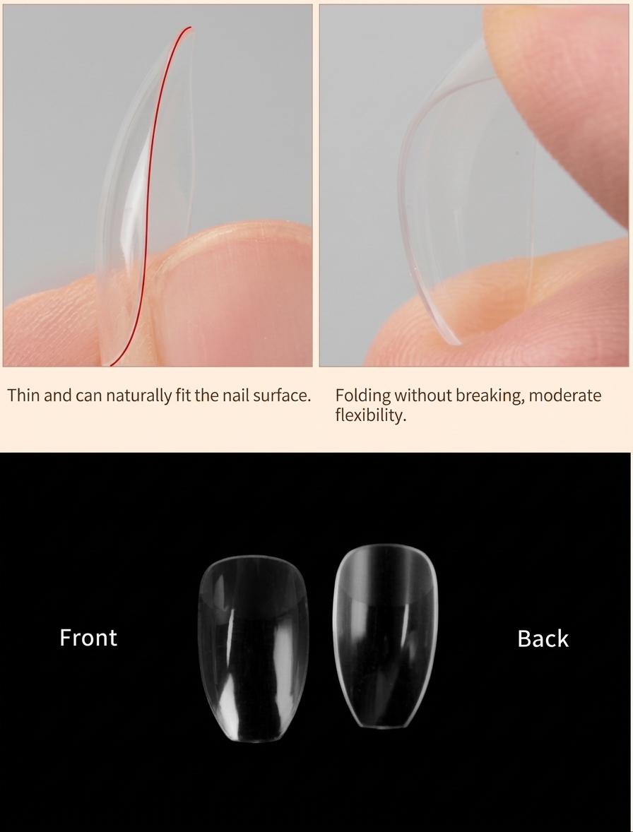 Koneko Beauty - Gel Nail Tips | Coffin | Type 1 - Image 2