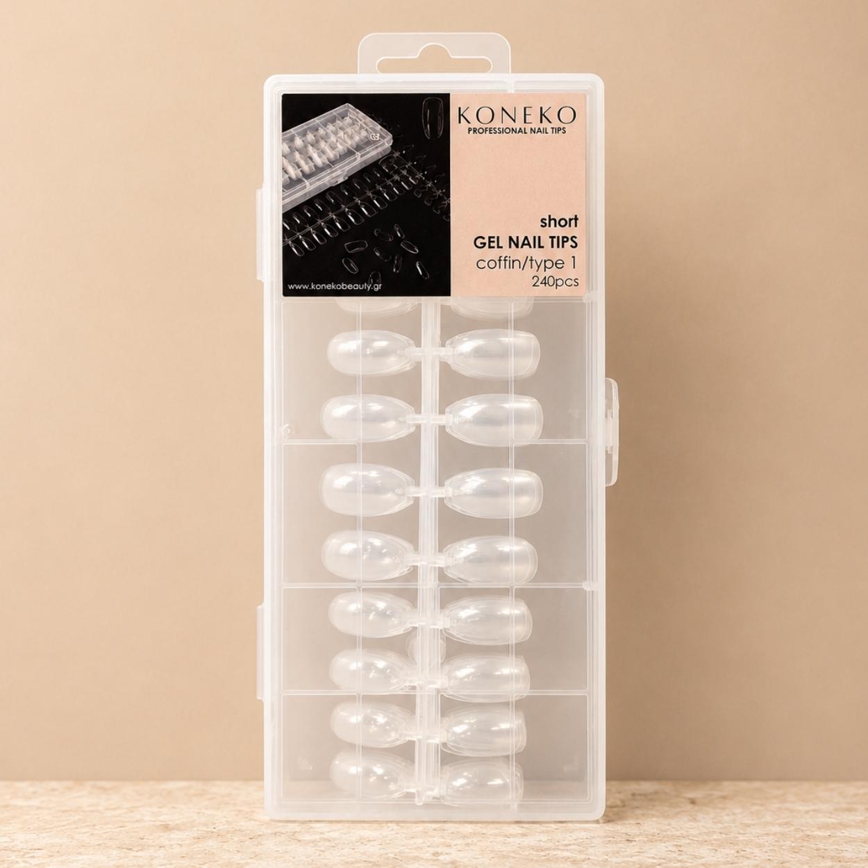Koneko Beauty - Gel Nail Tips | Coffin | Type 1