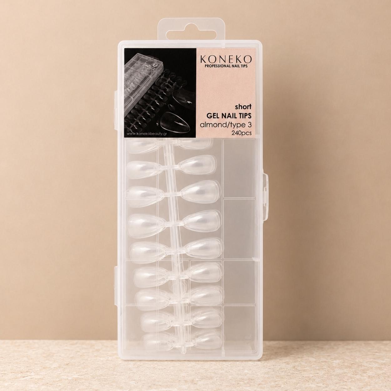 Koneko Beauty - Gel Nail Tips | Almond | Type 3