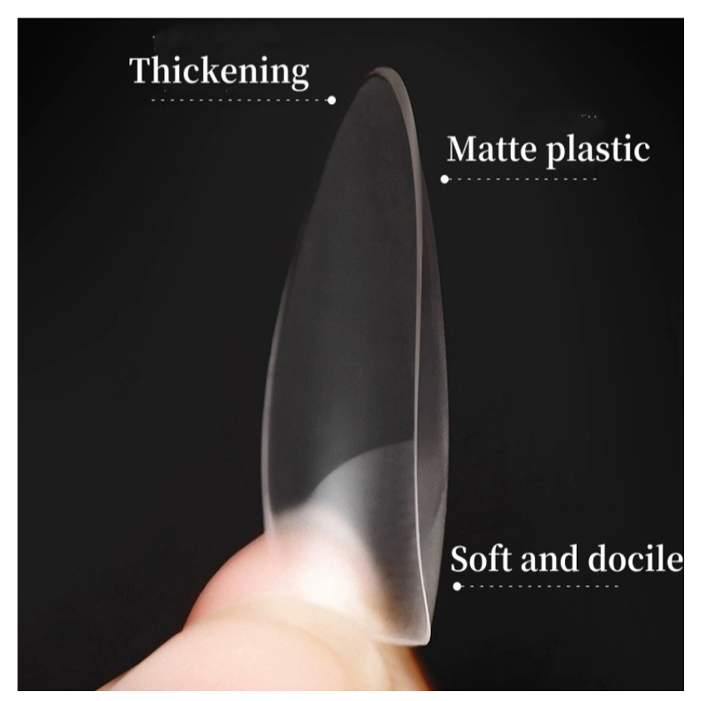 Soft Gel Tips Long Coffin | 550 Τεμάχια σε Κασετίνα - Image 2