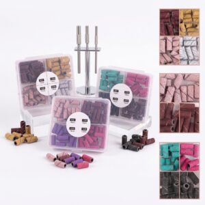 SET BOX με 60 Ανταλλακτικά Γυαλοχαρτάκια Τροχολιθάκια & 1 Στέλεχος
