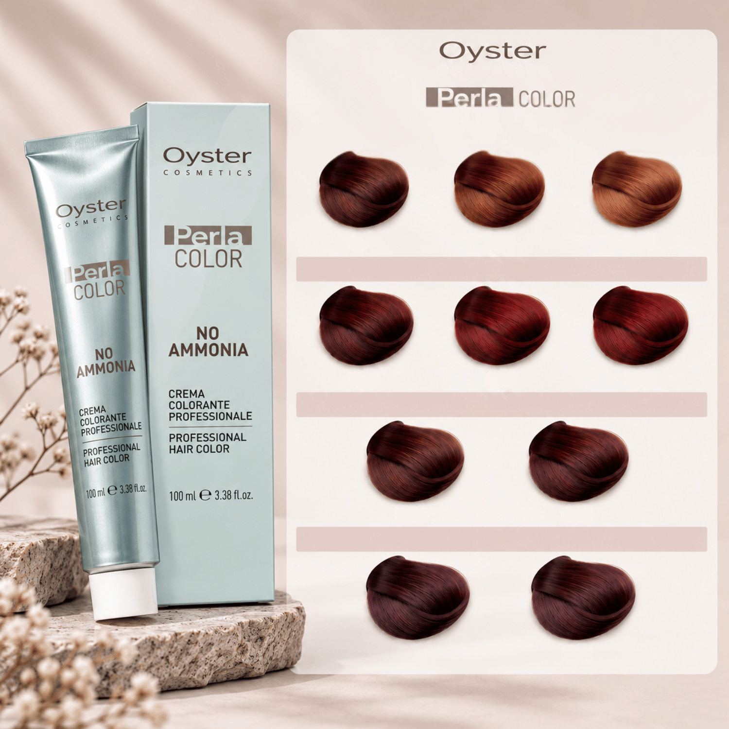 Oyster Perlacolor No Ammonia 100ml - Χάλκινα, Κόκκινα, Μαόνι & Βιολέ