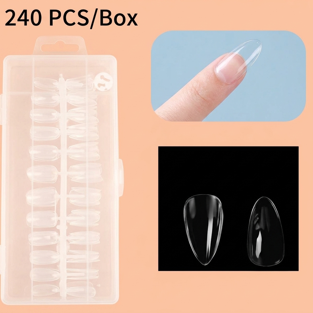 Koneko Beauty - Gel Nail Tips | Almond | Type 3 - Image 2