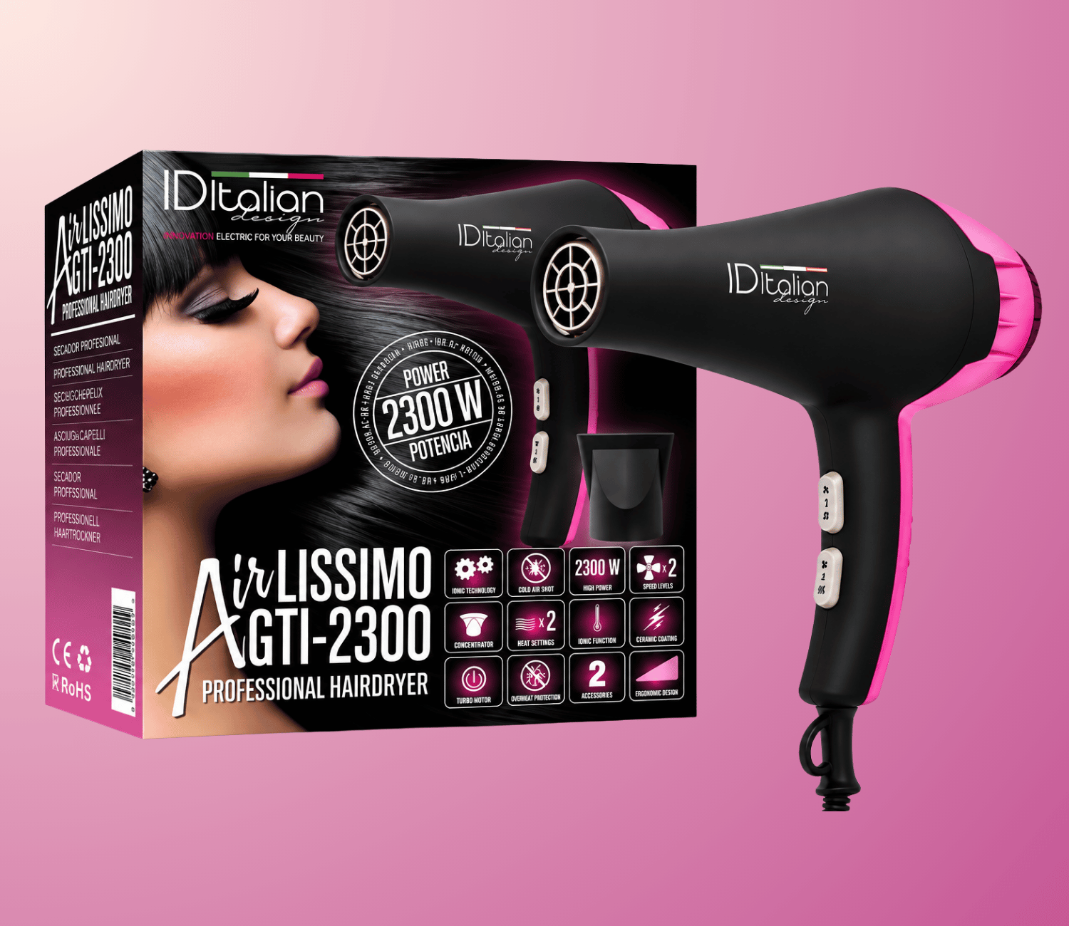 ID Italian Design |Airlissimo Επαγγελματικό Πιστολάκι 2300W
