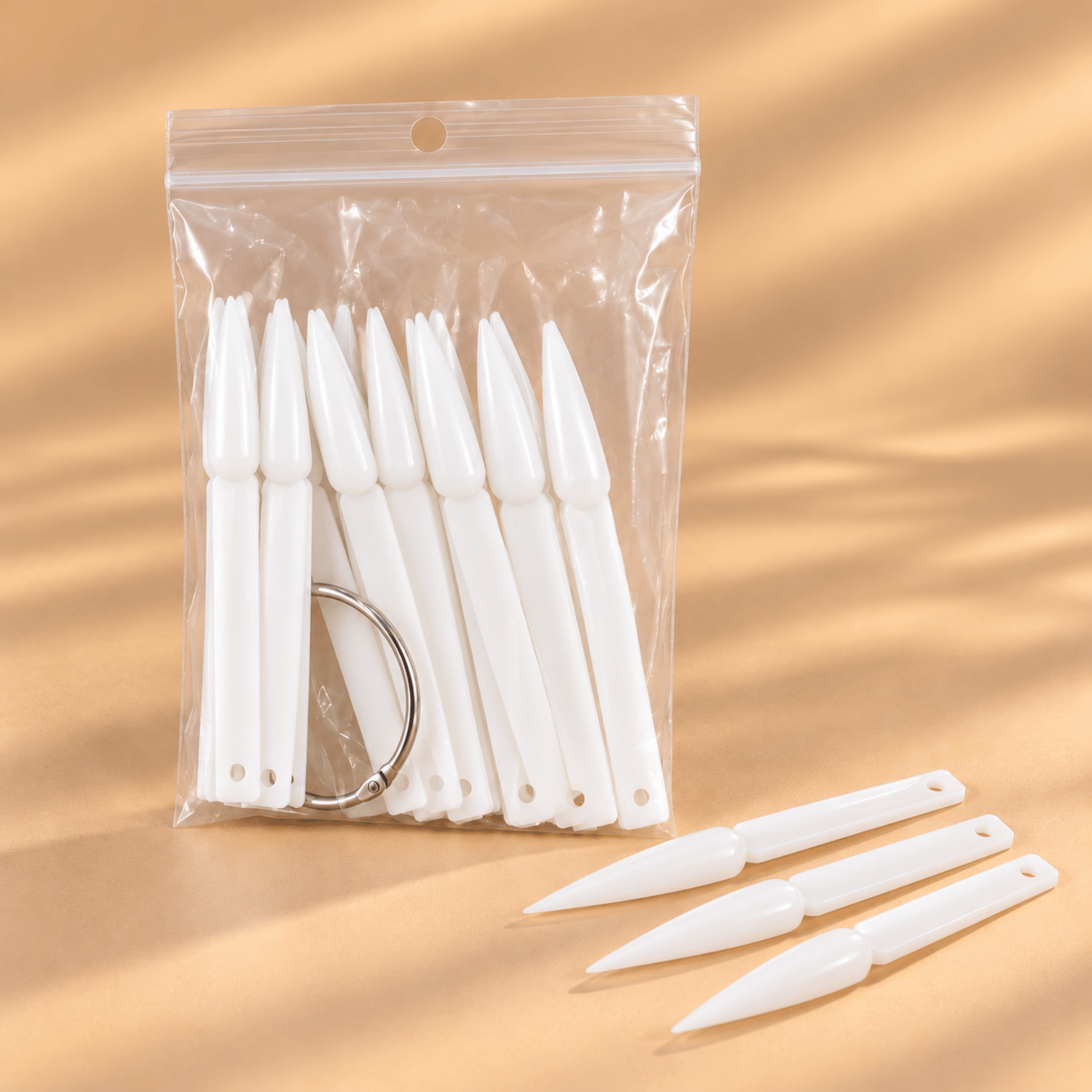 Δειγματολόγιο Νυχιών | Stiletto 40τμχ (Clear / Natural) - Image 3